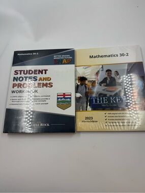 Math 30-2 2023 study guide & workbook new x 2 castle rock